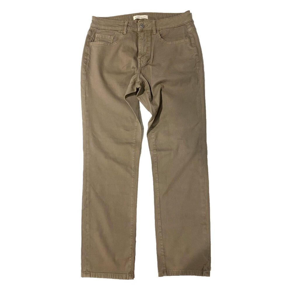 WARP‎ + WEFT ORD Chicago Straight Beige 32 *RARE SAMPLE* Quiet Luxury Old Money